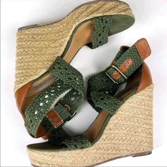 Steve Madden Magestee Crochet Criss Cross Size 10 - Picture 2 of 10